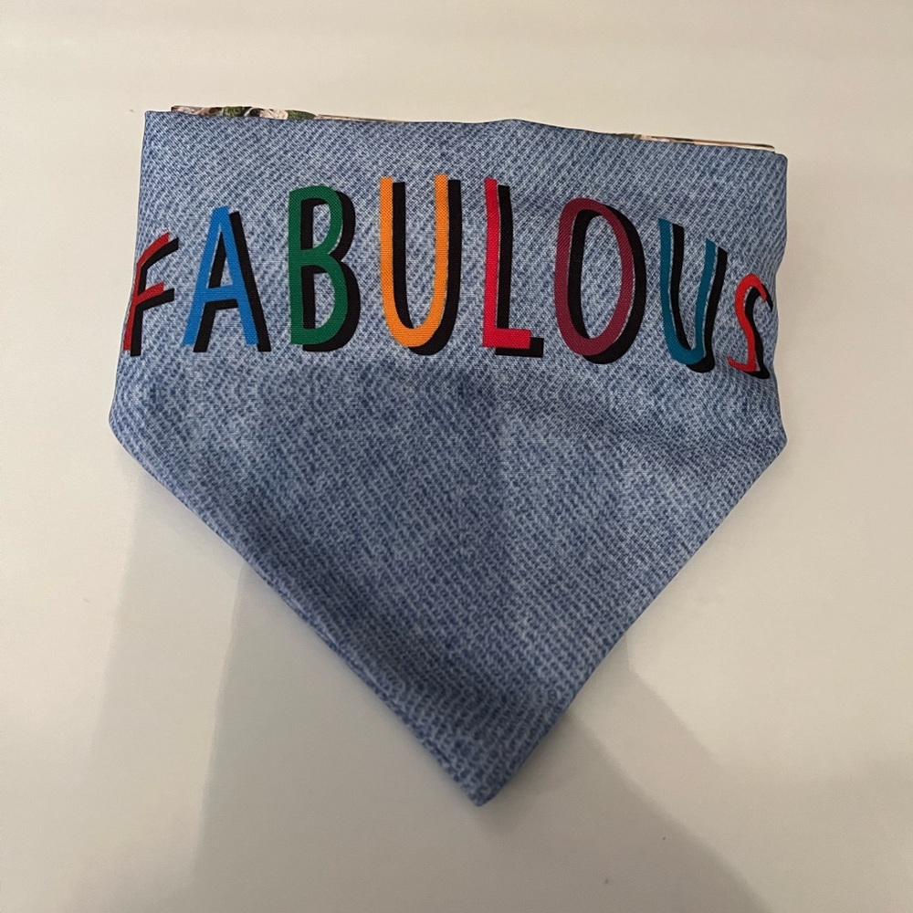 Fabulous Dog Bandana/Collar (1) 15”-20” & (1) 17.5-26” Available